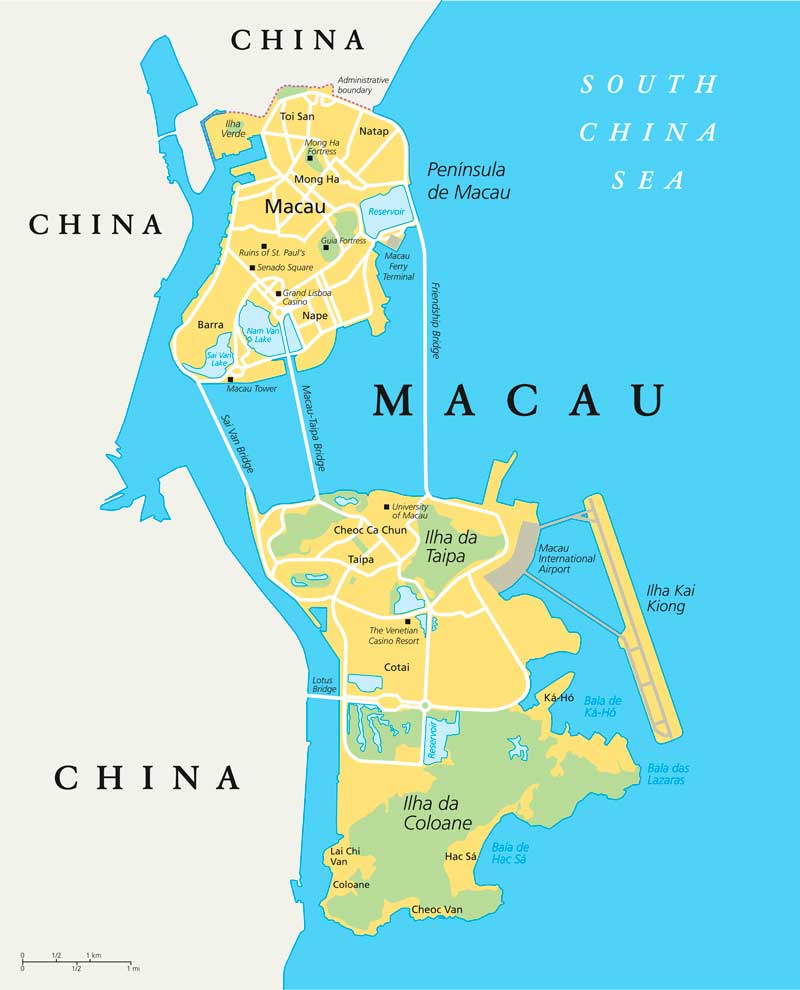 images Macau Map In Asia infoplease