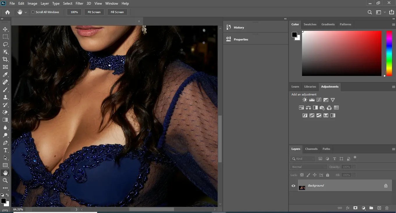 photoshop see through clothes