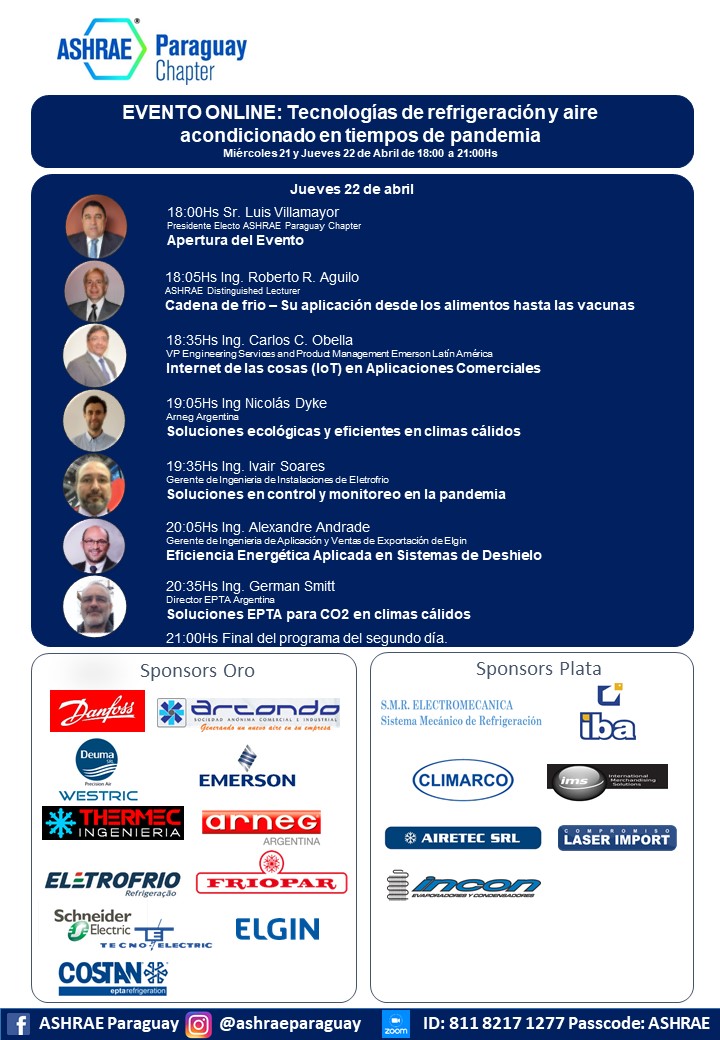 Webinar "Tecnologías de refrigeración y aire acondicionado en tiempos de pandemia"