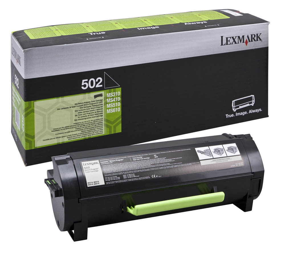 Toner return program 502 per stampanti ms310/ms410/ms510 - riciclato 0734646433204