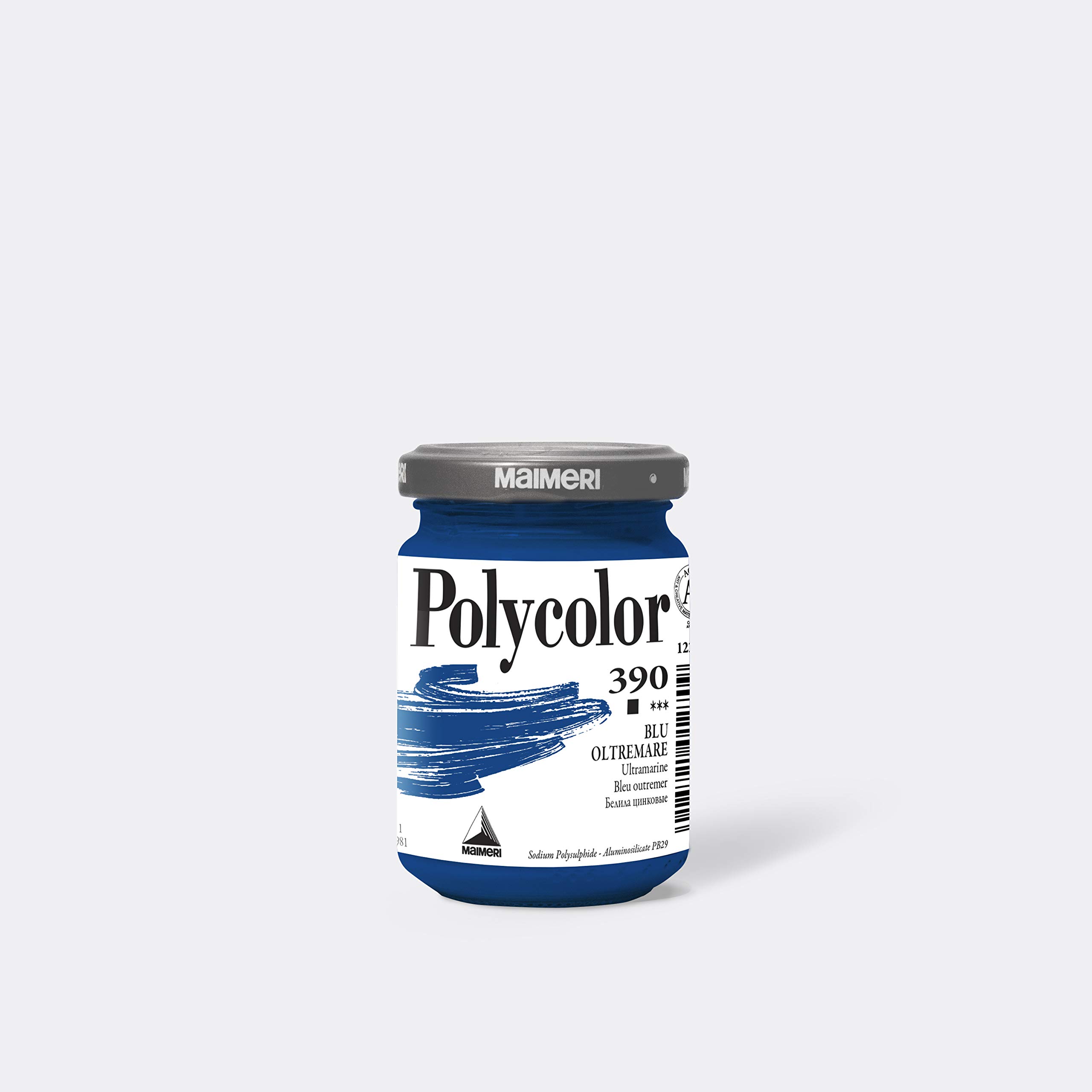 Tempere polycolor maimeri, blu oltremare, 140 ml, alta coprenza 8018721012709