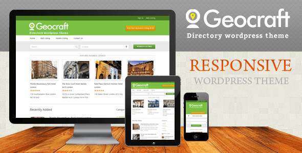 Wyzi is an advanced directory wordpress theme which is suitable to launch business directories or listing websites of any type. GeoCraft - Business Directory Listing WordPress Theme | InkThemes
