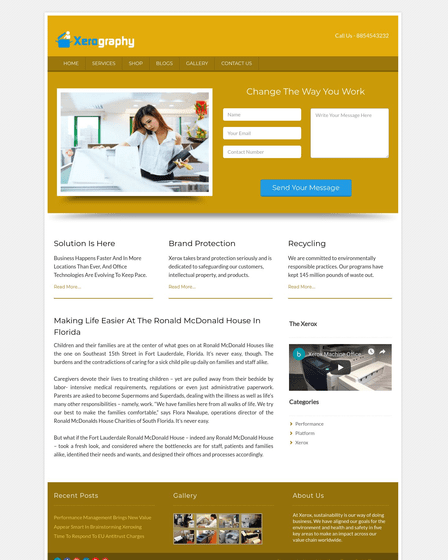 Design Shop Xerox Shop Banner Design