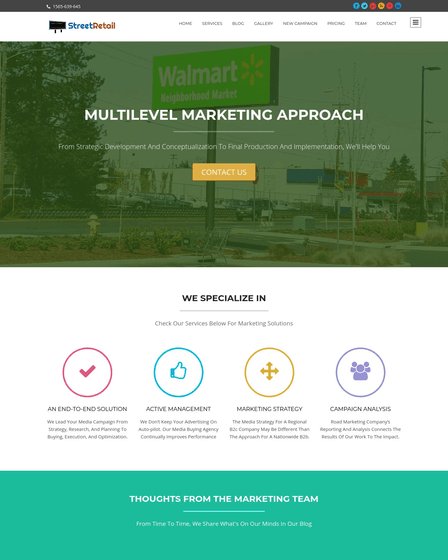 Wordpress theme development with bootstrap in 2021. Street Retail Road Marketing Wordpress Theme Template Inkthemes