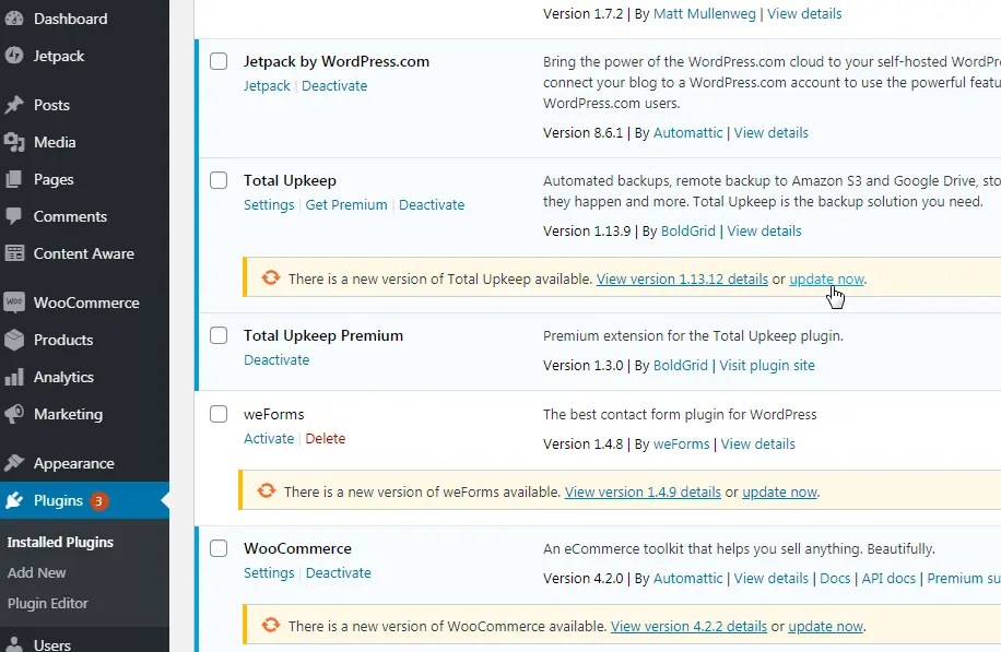 Along updates of wordpress themes and plugins in fact any type of file modifications through admin panel of wordpress. How to Update WordPress Plugins | InMotion Hosting