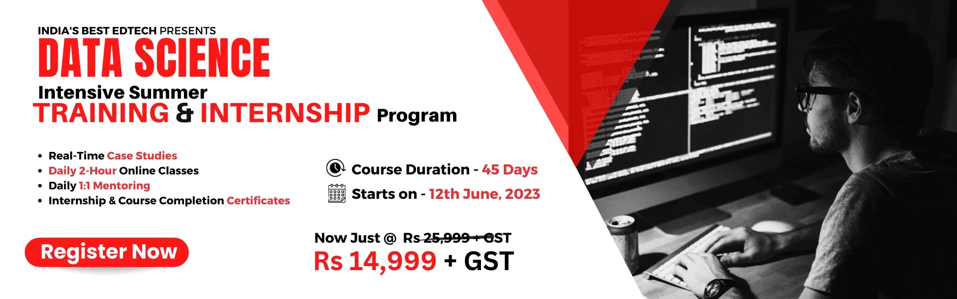 Data science summer intensive training and internship program