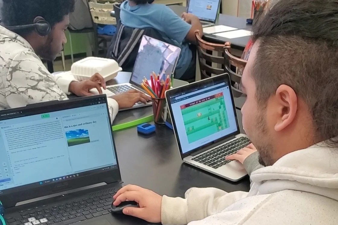 Students engaging in Innovation Charter Programs - STEM computer Lab