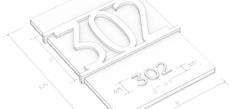 ADA-Sign-6 | Innovative Sign Systems ADA-Sign-6 compliant sign