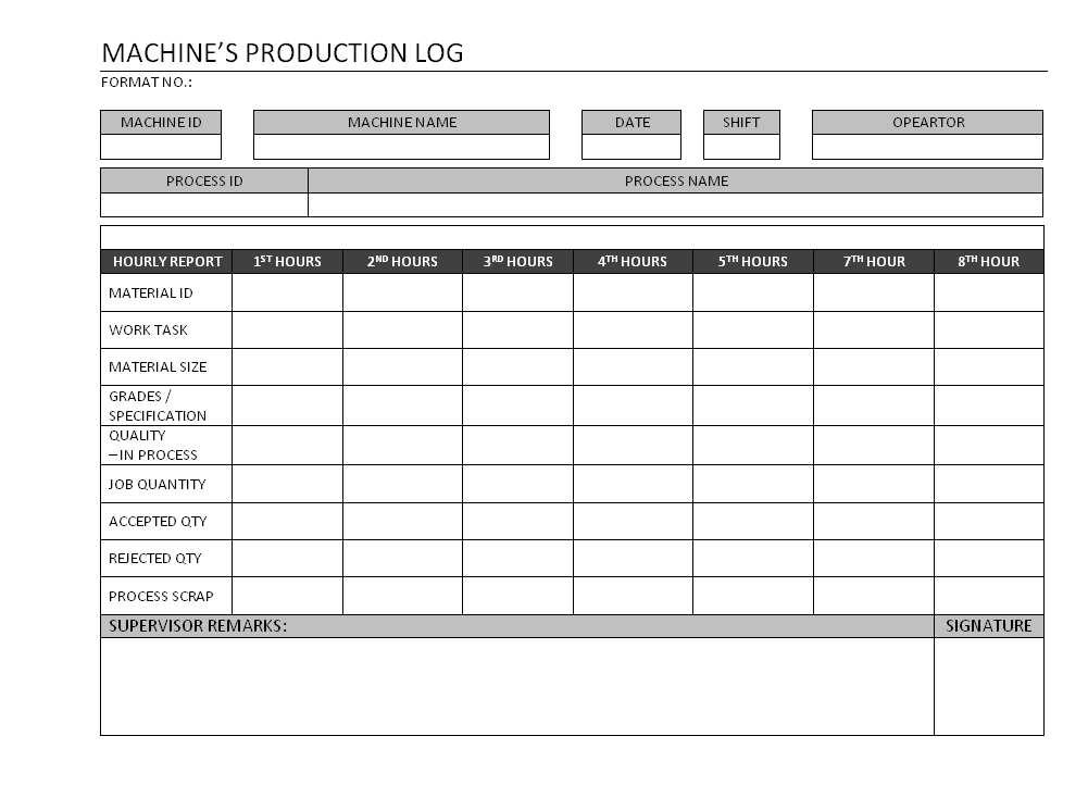 Get, create, make and sign machine service report . Machine Production log