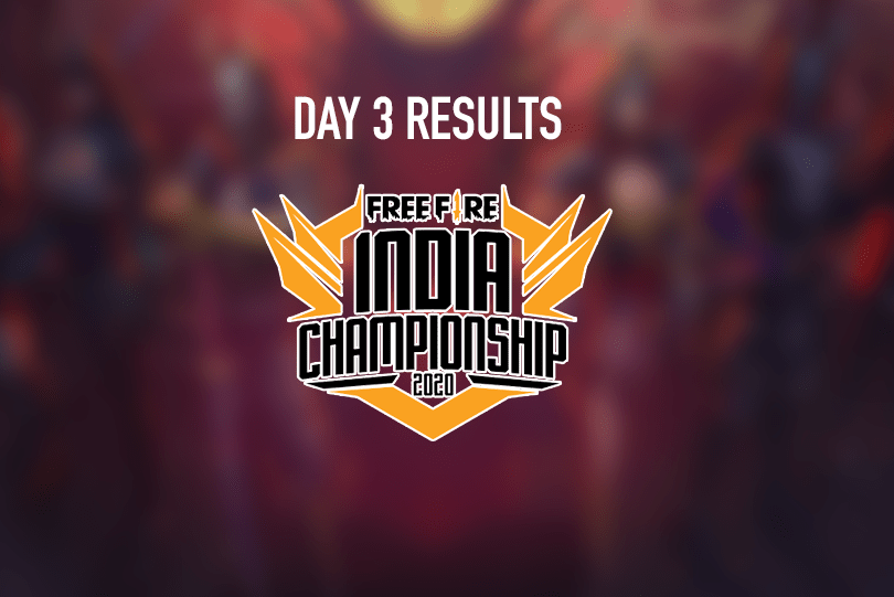 Free Fire India Championship Day 3 Results