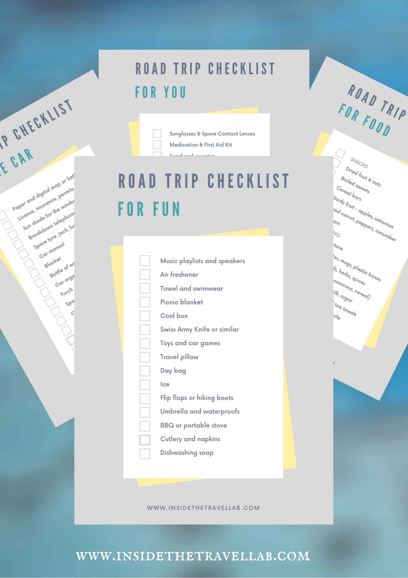 53 road trip essentials with printable road trip packing checklist pdf