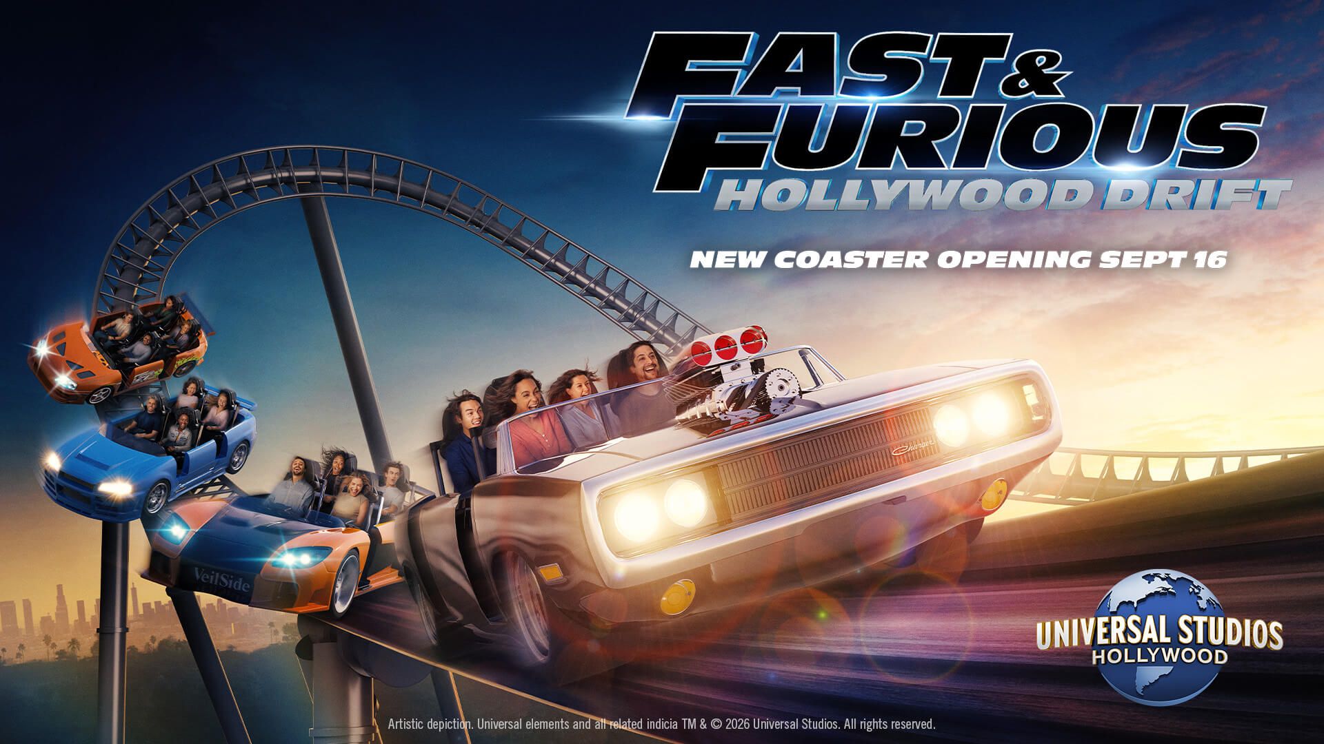 Fast & Furious: Hollywood Drift eröffnet am Universal Studios Hollywood