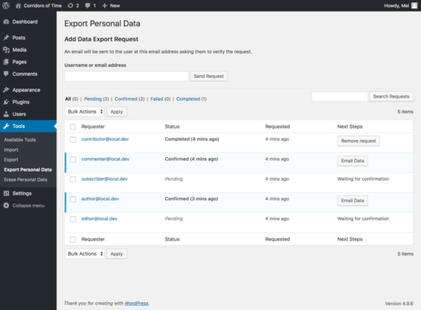 wordpress-4.6.9-export-data