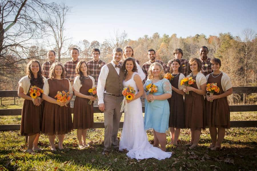 To set the tone for your rustic woodland wedding, personalize wedding . Jenna Evan A Rustic Fall Wedding