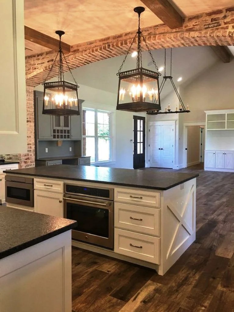 Find more ideas: Kitchen Galley Ceiling Lighting Rustic ...