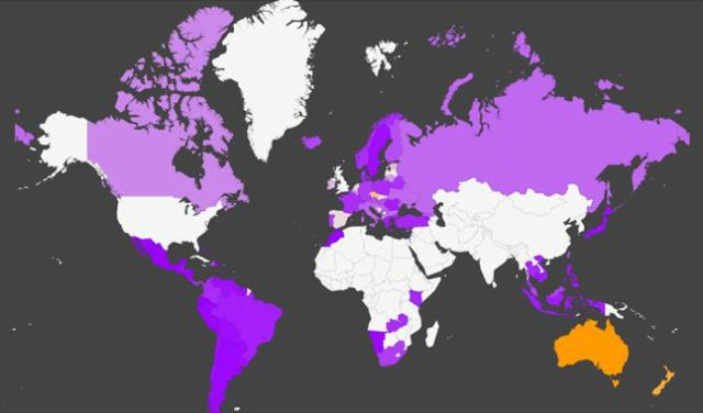 Annual prevalence of ecstasy use as a percentage of the population aged 15-64