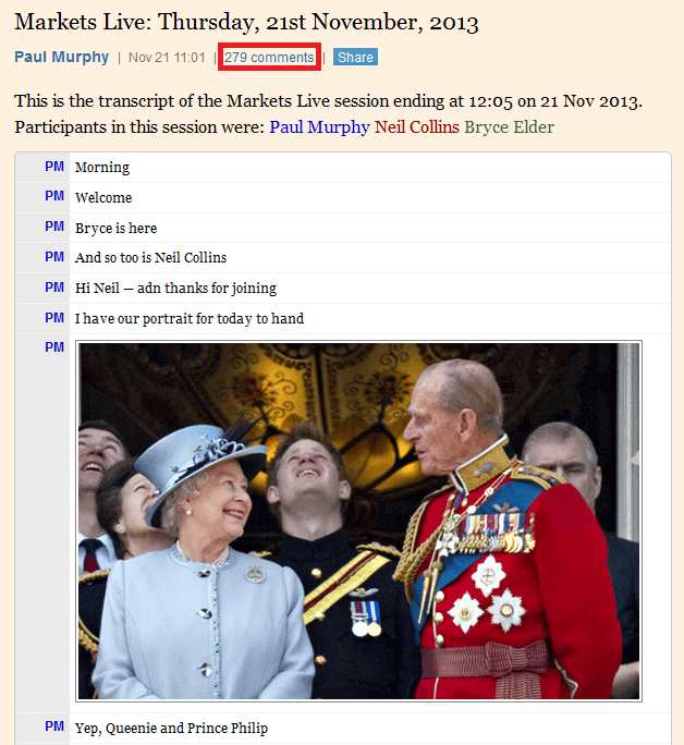 Regular features hook in readers