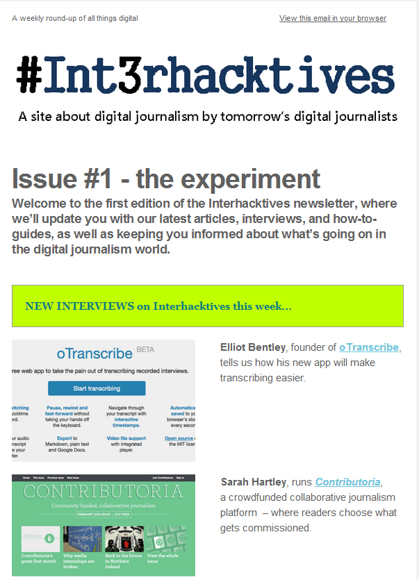 Sign up for our weekly newsletter