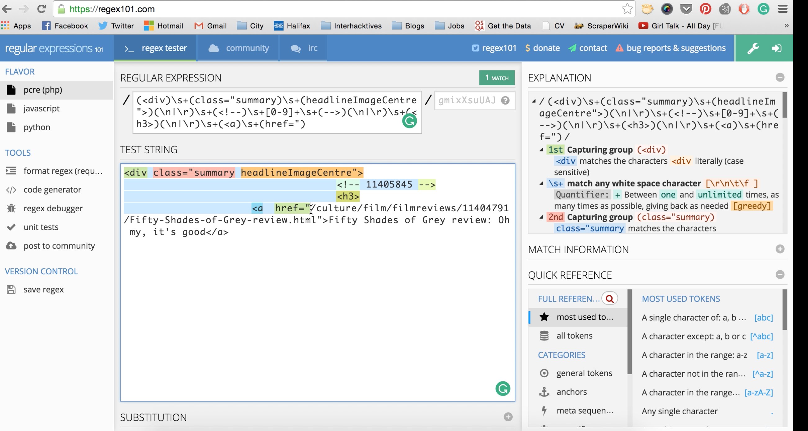 Video: How to use regex to scrape HTML pages