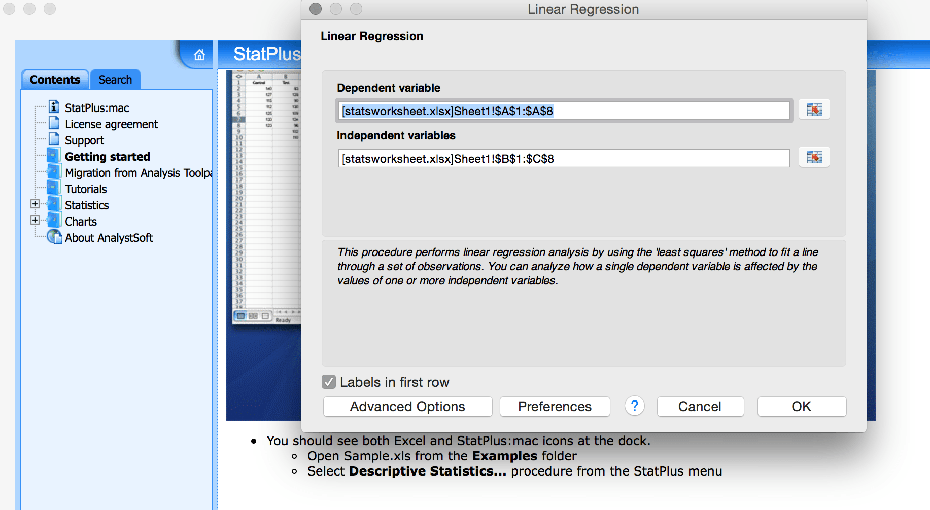 How To Do Regression In Excel For Mac 2011 Scottfasr