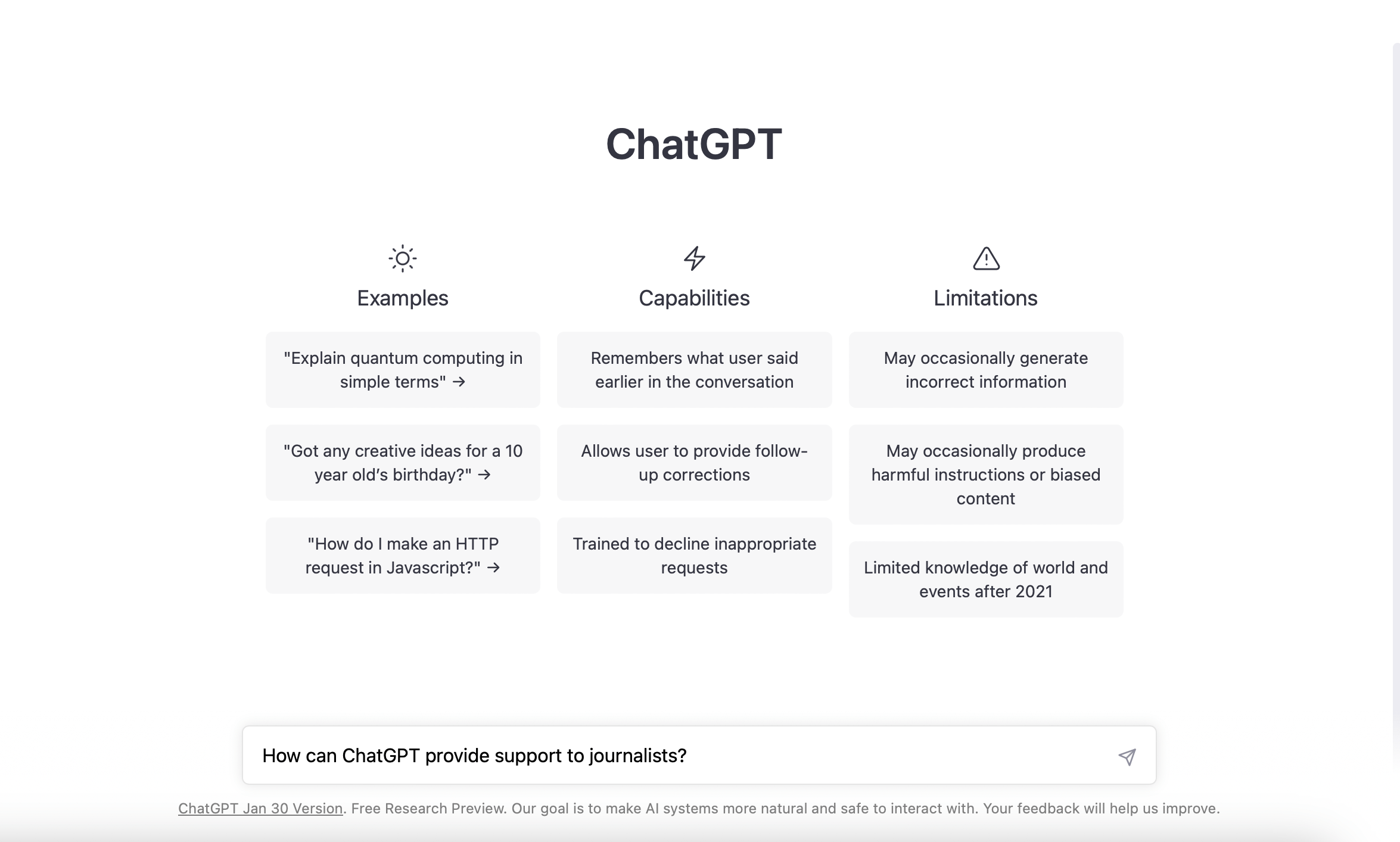 6 Benefits of ChatGPT for Journalists, Written by the Chatbot Itself
