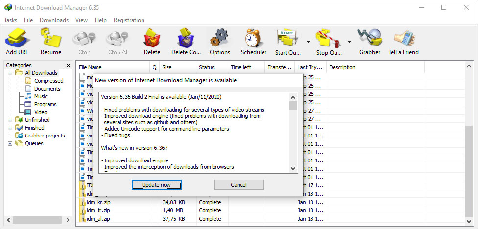 Internet Download Manager is a reliable, high-speed download accelerator (20)
