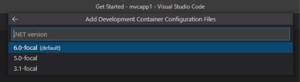 Dev Container for ASP.NET Core MVC with Entity Framework