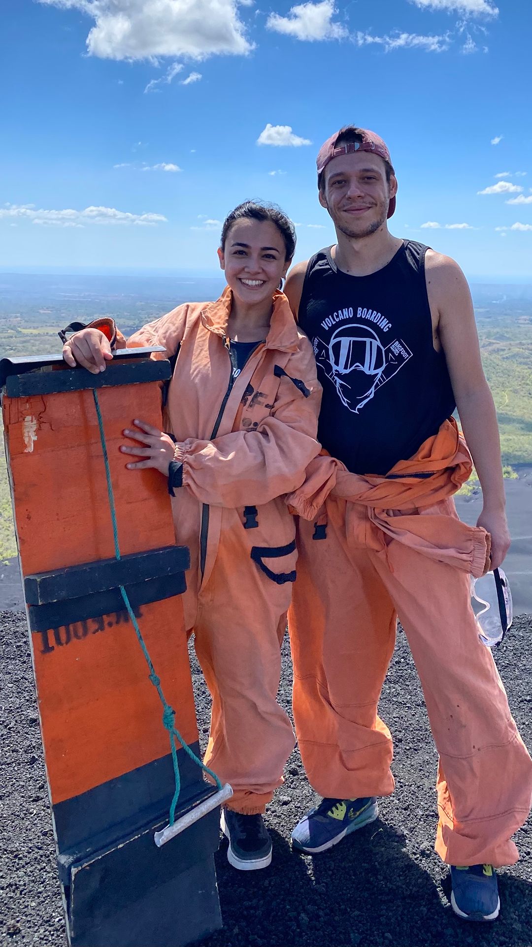 Mariam Amini and her husband Christian on some of their many adventures.