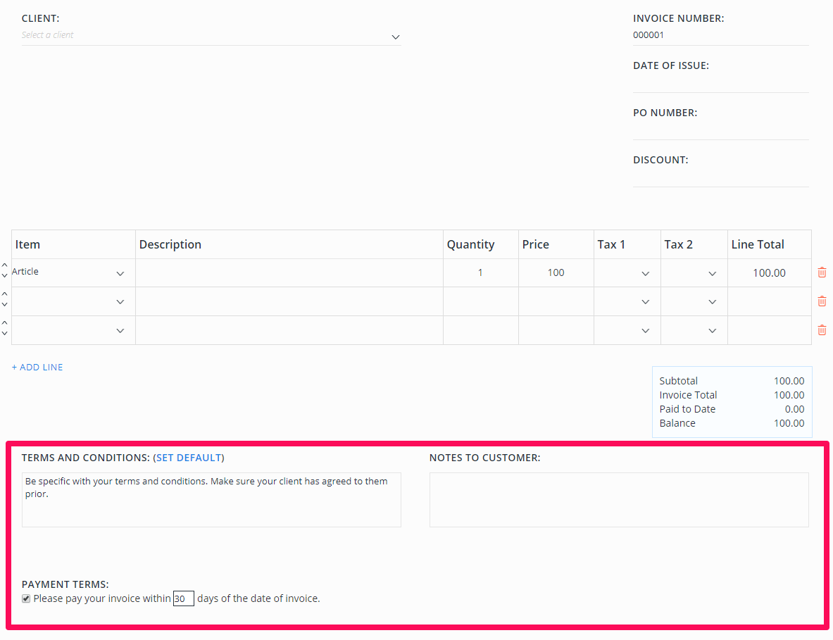 invoice-terms-conditions | InvoiceBerry Blog