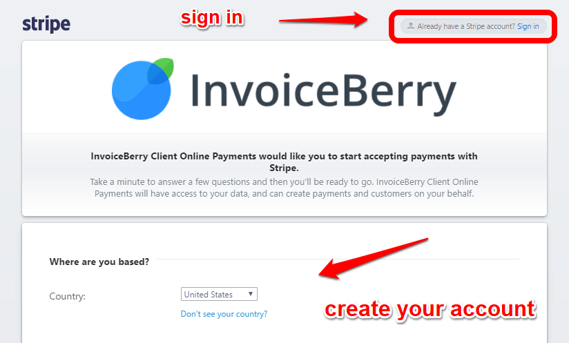 Learn how to create and manage multiple stripe accounts. How Can I Integrate My Invoiceberry Account With Stripe Account And Subscription Invoiceberry