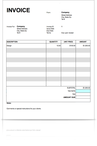 invoice sample doc invoice example