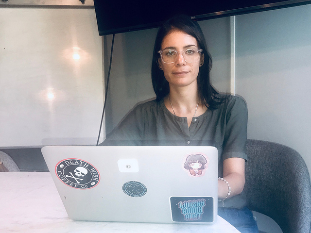 Melina Masnatta, co-founder and head of Chicas en Tecnología, an Argentine organisation that promotes the participation of teenage girls in technology, encouraging them to see it as an ally and helping them become developers of programmes and applications that have a positive impact on their communities. Credit: Fabiana Frayssinet/IPS