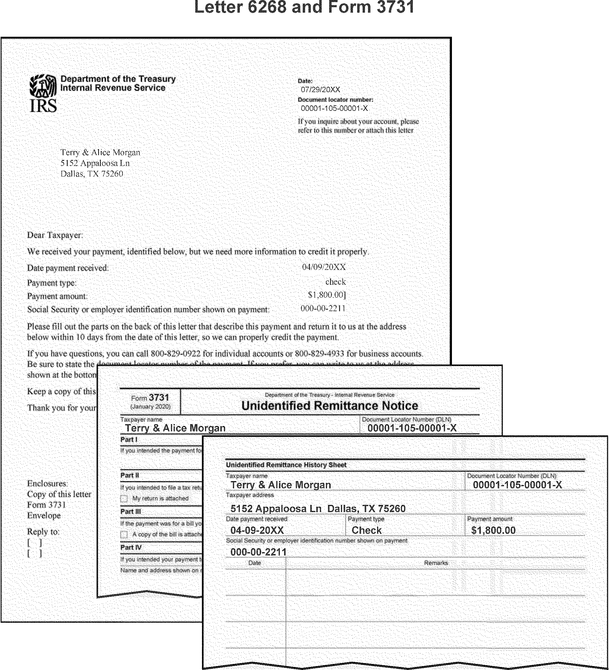 3 17 10 Dishonored Check File Dcf And Unidentified Remittance File Urf Internal Revenue Service