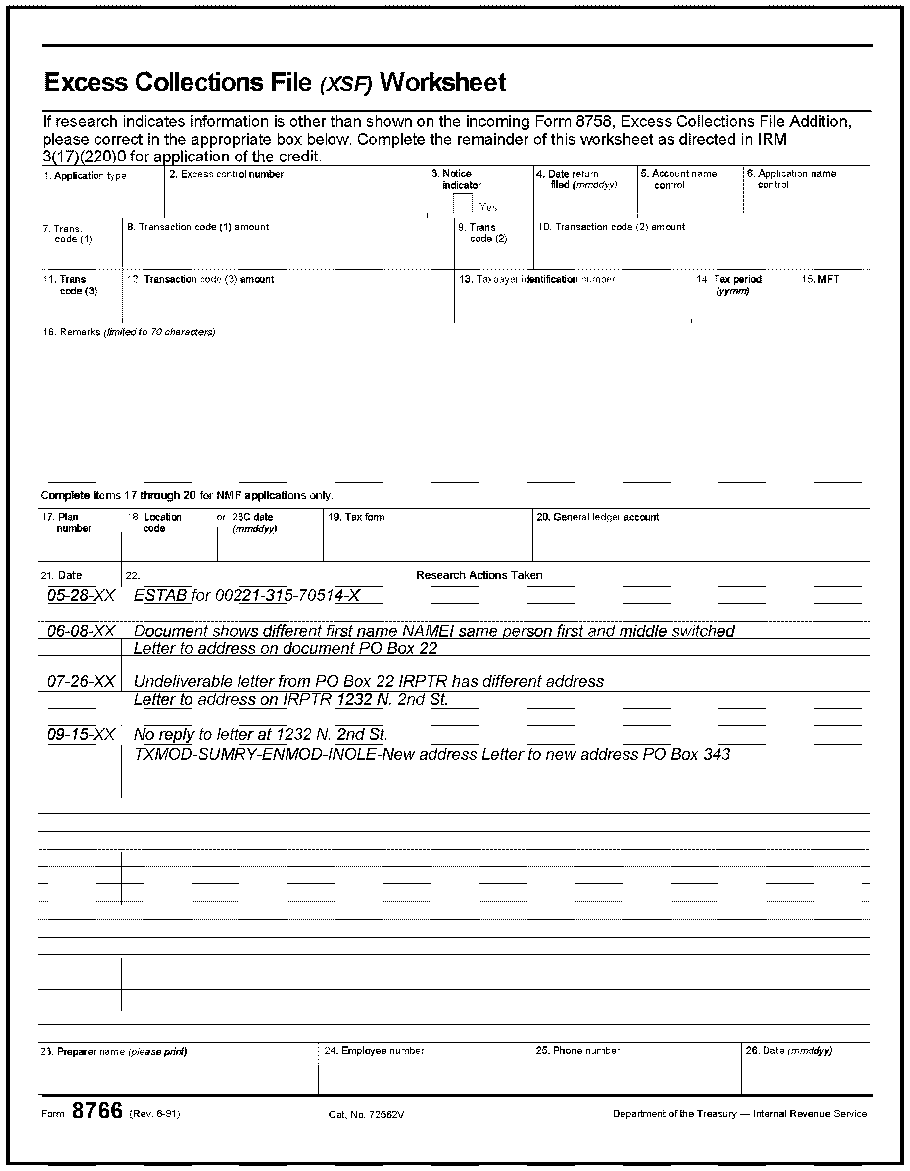 3 17 220 Excess Collections File Internal Revenue Service