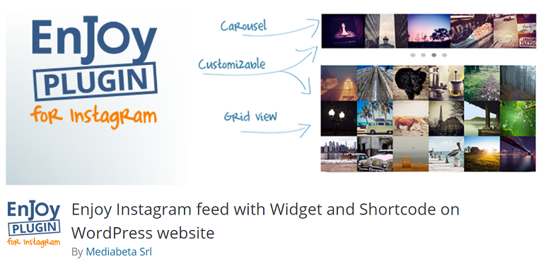 Instagram widget is an interactive tool, which enables you to display photos from instagram right on your website, and thus increase user engagement and . Most Are Free 11 Best Instagram Plugins For Wordpress