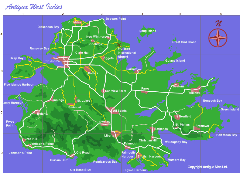 Living In Antigua Island Academy Map 