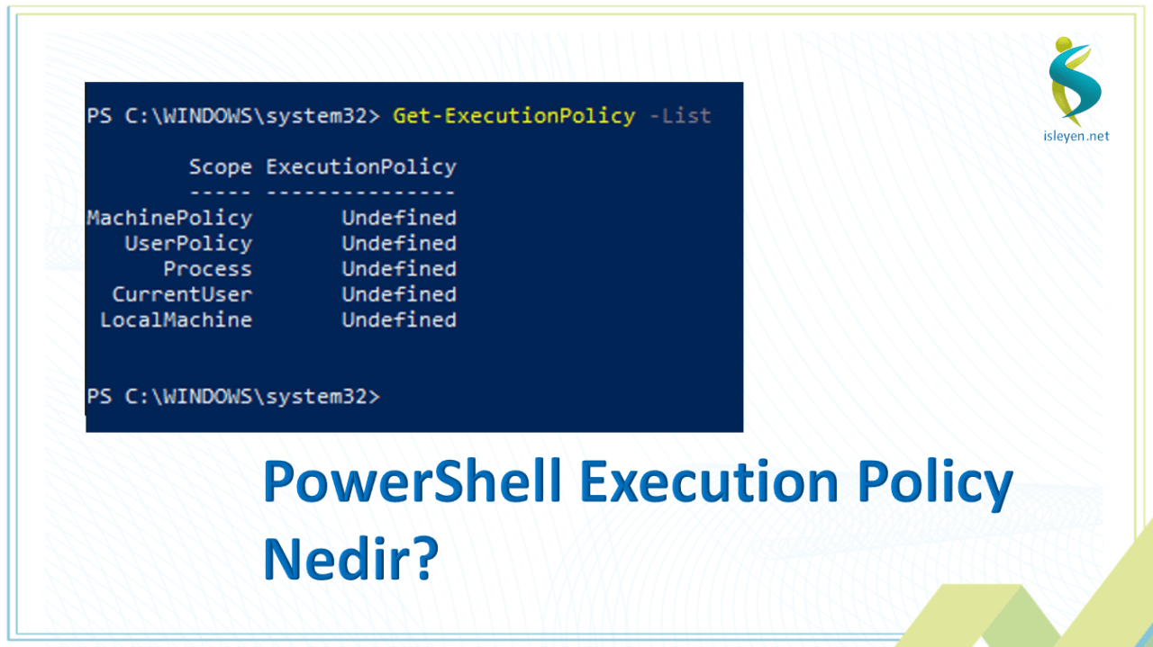 PowerShell Execution Policy Nedir? | isleyen.net