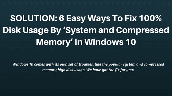system and compressed memory high usage, system and compressed memory disk, system and compressed memory