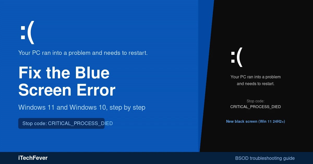 How to Fix a Blue Screen Error in Windows 11 and 10
