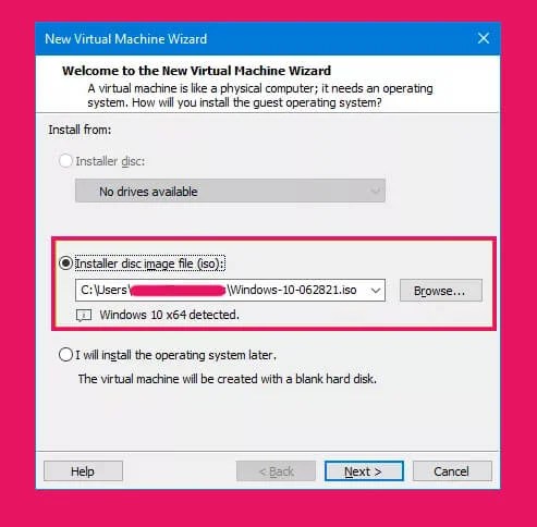 select ISO file of Windows 11