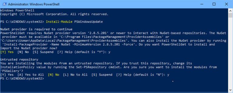 cmd update all apps command