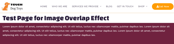 Overlap Effect without the image
