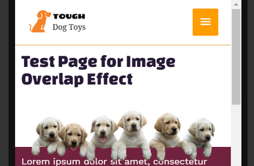 Mobile Overlap Effect