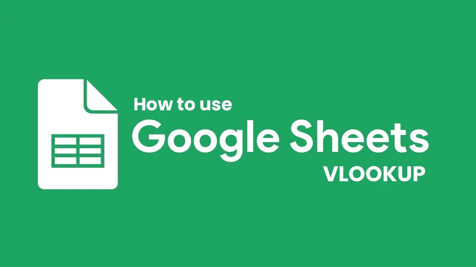 Find Product Prices in Google Sheets with Vlookup and Match Functions?