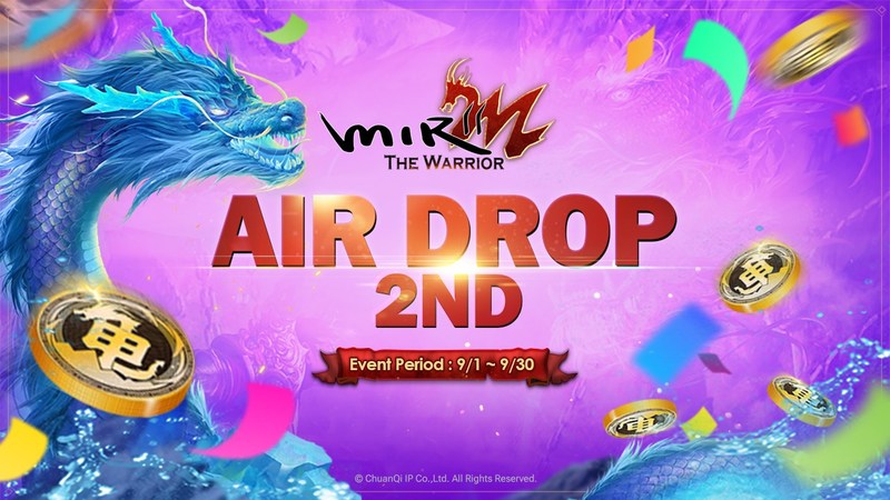 ChuanQi IP จัดกิจกรรมแอร์ดรอปเปิดตัว MIR2M: The Warrior