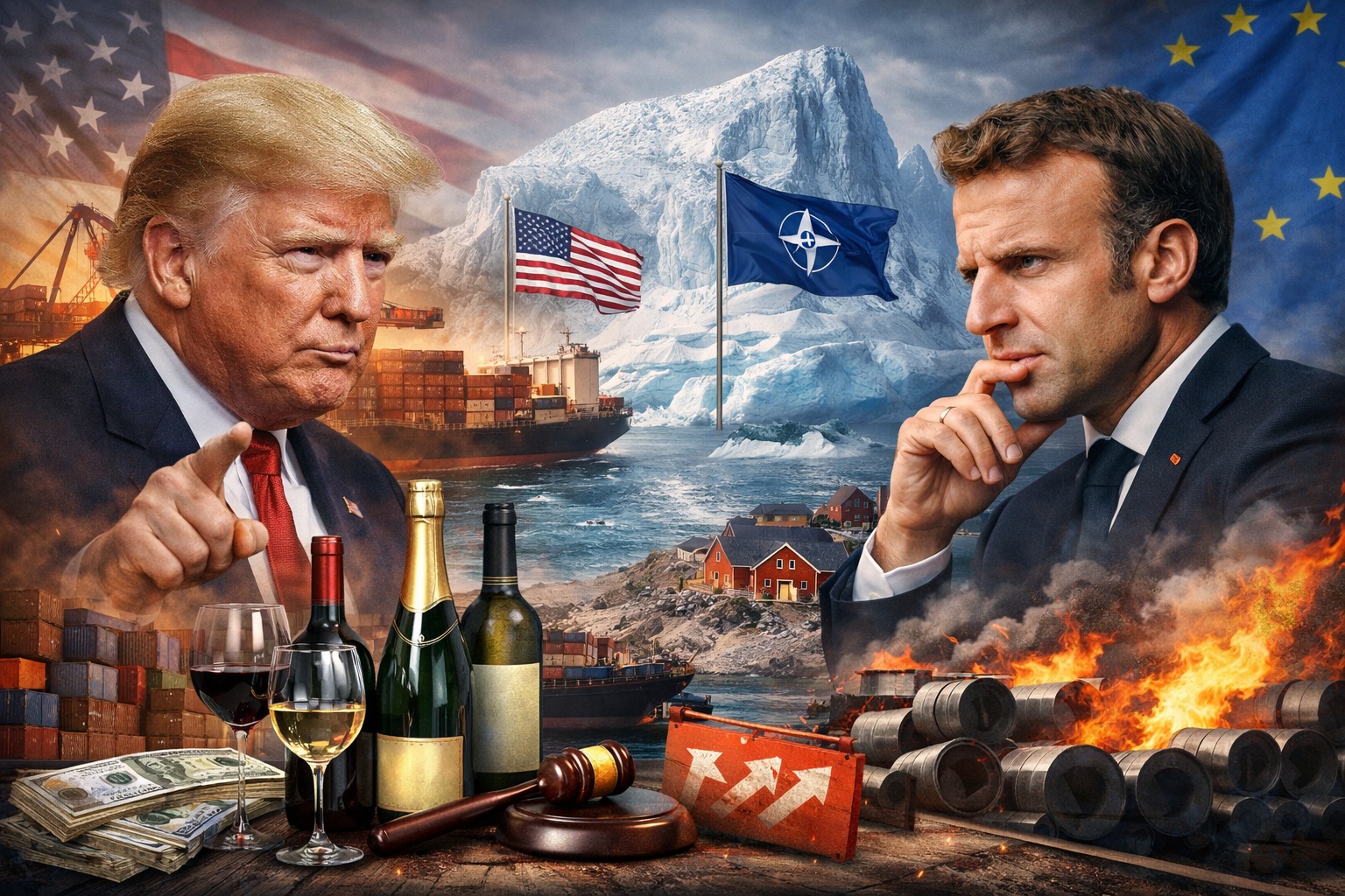 เปิดศึกไวน์แดง! Trump ขู่ภาษี 200% ทุบฝรั่งเศส เซ่นปมเมิน “Board of Peace” และดราม่า Greenland ที่ทำยุโรปเดือดปุดๆ
