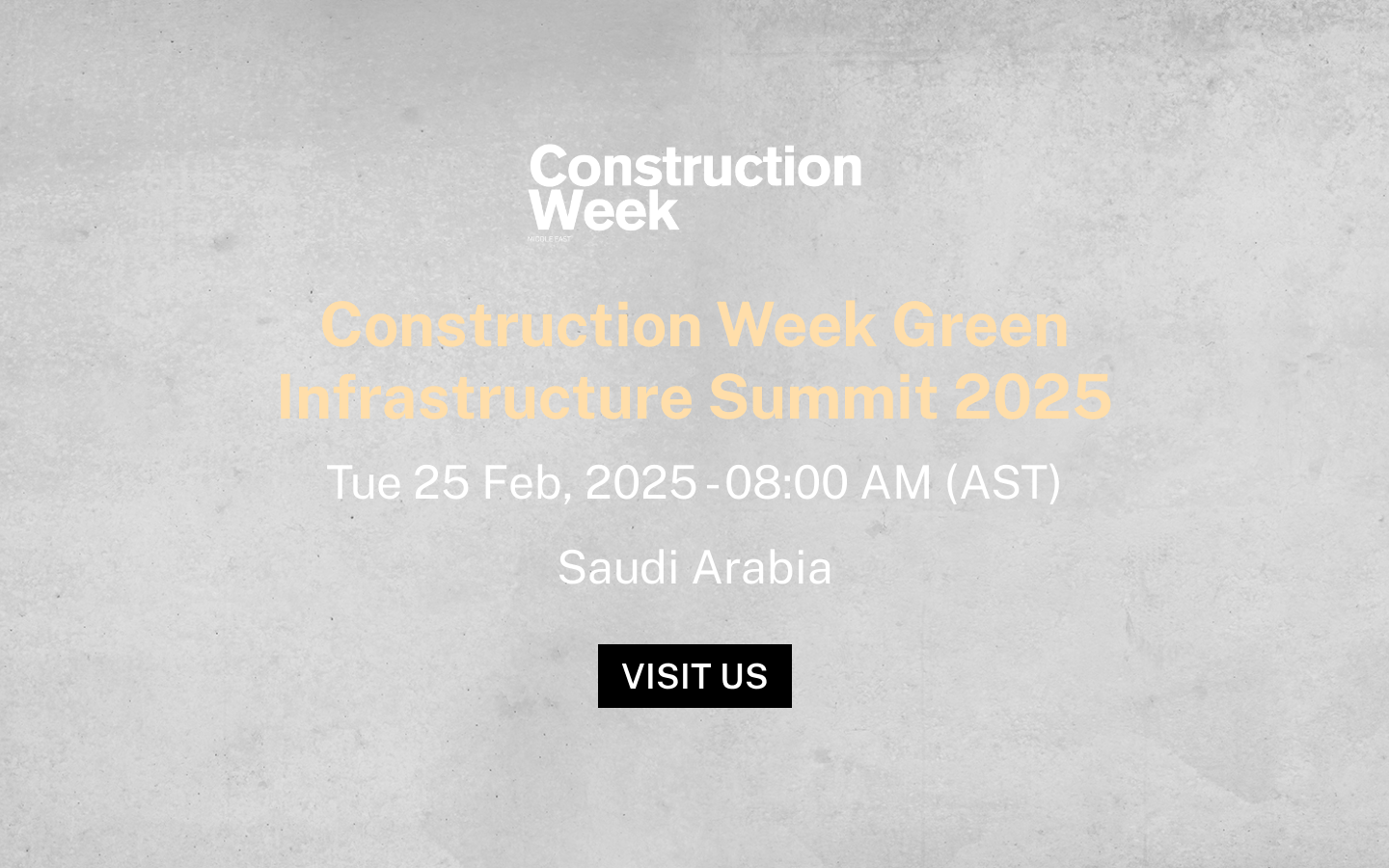 Construction Week Green Infrastructure Summit 2025
