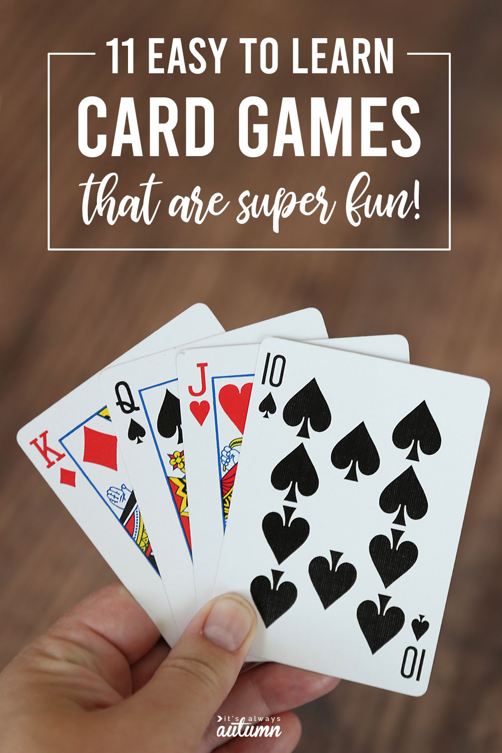 11 fun easy cards games for kids and adults its