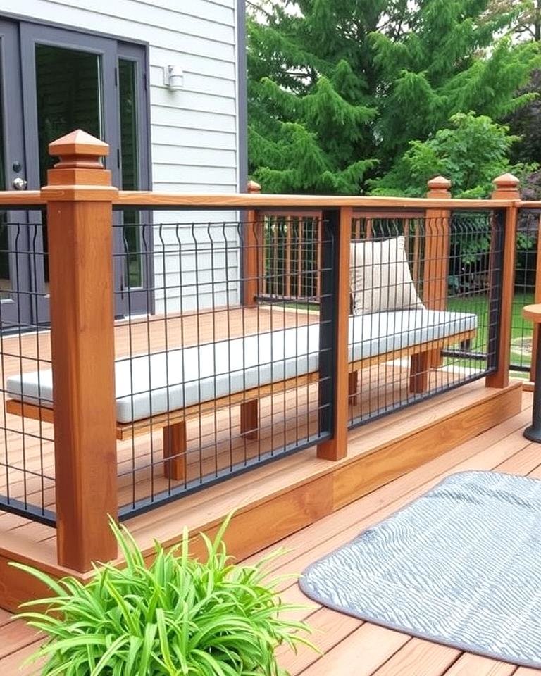 20 hog wire deck railing ideas for rustic charm