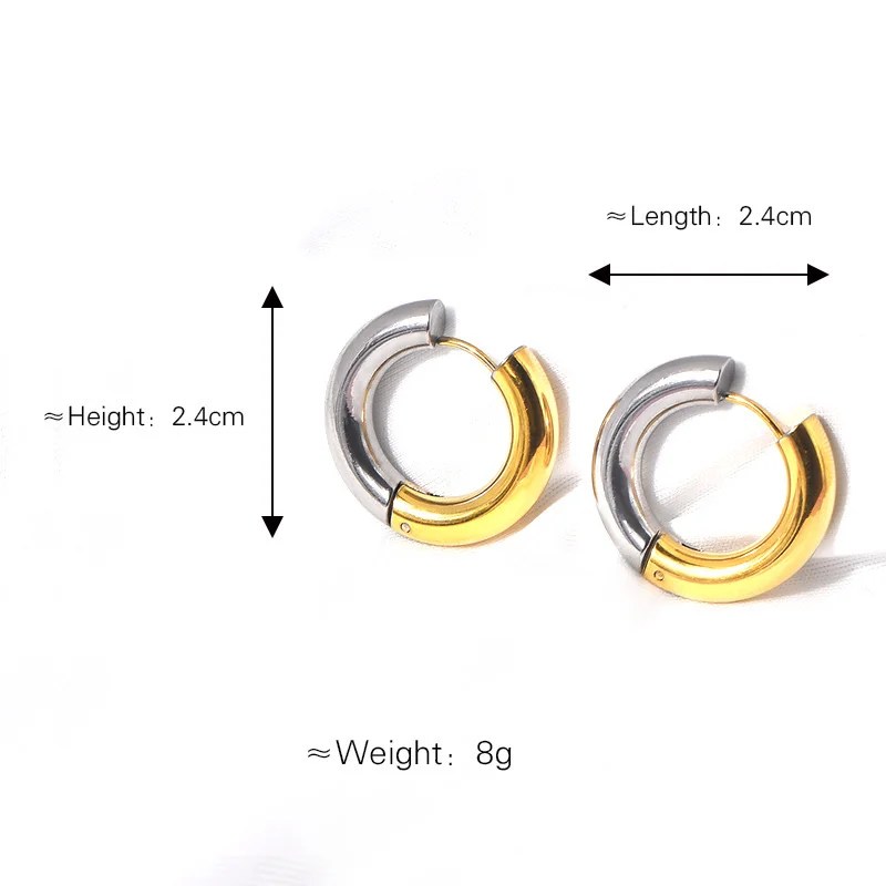 Gold & Silver Hoops